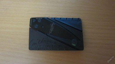 Лот: 6647907. Фото: 1. раскладной нож кредитка. Ножи, топоры