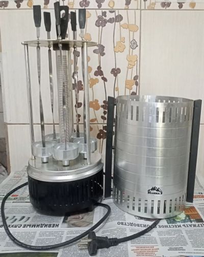 Лот: 25224981. Фото: 1. Инфракрасная электрошашлычница... Кухонная