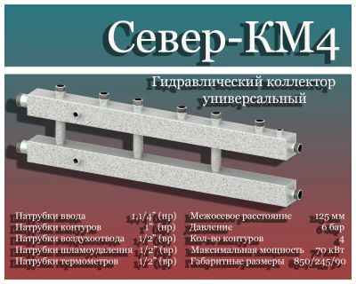 Лот: 8439313. Фото: 1. Гидравлический коллектор универсальный... Другое (сантехника, водопровод)