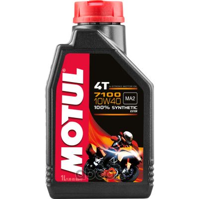Лот: 20067489. Фото: 1. MOTUL 7100 4T 10w40 SN/SG, MA2... Масла, жидкости