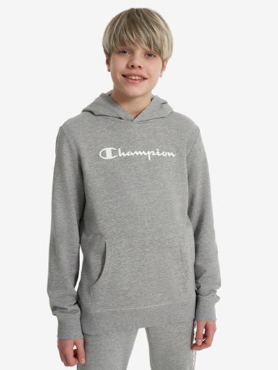 Лот: 24952734. Фото: 1. Худи для мальчиков Champion, Серый. Другое (спортивная одежда)