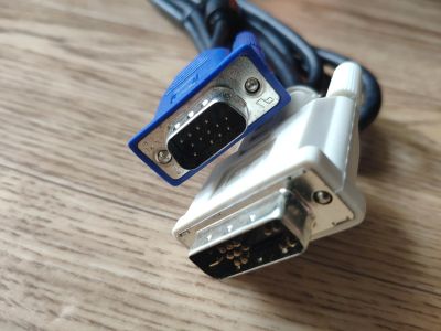 Лот: 20773470. Фото: 1. Кабель c vga на dvi. Шлейфы, кабели, переходники