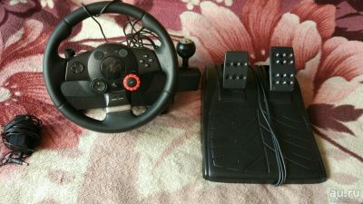 Лот: 9101865. Фото: 1. Гоночный руль logitech driving... Рули, джойстики