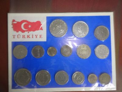 Лот: 12195150. Фото: 1. Набор монет Турция. Наборы монет