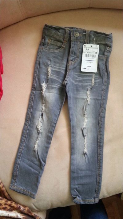 Лот: 8182489. Фото: 1. НОВЫЕ джинсы ZARA р 104-110. Брюки, шорты, джинсы