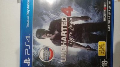 Лот: 10890018. Фото: 1. Uncharted 4 путь война(новый). Игры для консолей