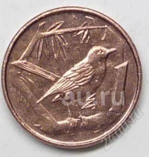 Лот: 18849300. Фото: 1. Каймановы острова. 1 цент 1996г... Австралия и Океания