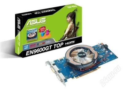 Лот: 573126. Фото: 1. PCI-E ASUS GeForce 9600GT 512Mb... Видеокарты