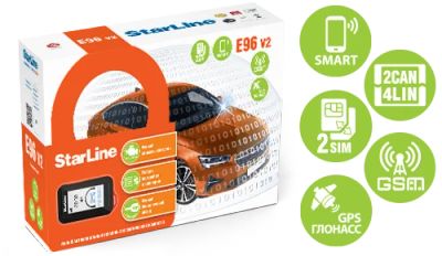 Лот: 19102161. Фото: 1. StarLine E96 v2 2CAN+4LIN 2SIM... Автомобильные сигнализации