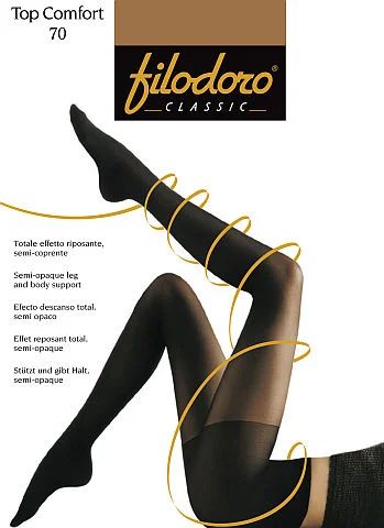 Лот: 3866182. Фото: 1. Утягивающие черные колготки "Filodoro... Колготки, чулки