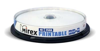 Лот: 7945798. Фото: 1. Диск BD-R MIREX 25 Gb, 4x, Cake... CD, DVD, BluRay