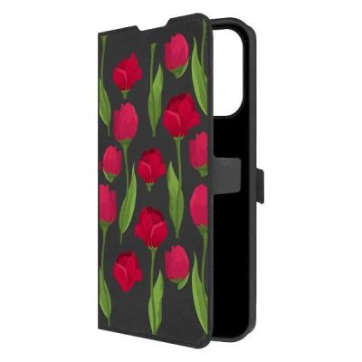 Лот: 25086040. Фото: 1. Чехол Krutoff Eco Book "Розы паттерн... Чехлы, бамперы