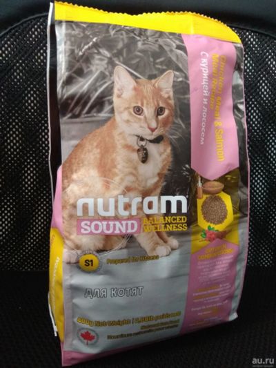 Лот: 18011290. Фото: 1. Nutram S1 Cat Kitten Food (Нутрам... Корма