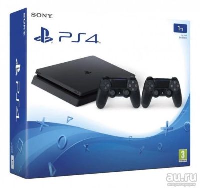 Лот: 9470747. Фото: 1. PlayStation 4 1Tb + 2 Джостика... Игровые приставки, консоли