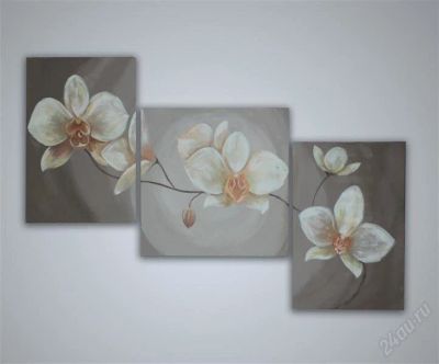Лот: 1803563. Фото: 1. Триптих "Орхидеи". Аксессуары