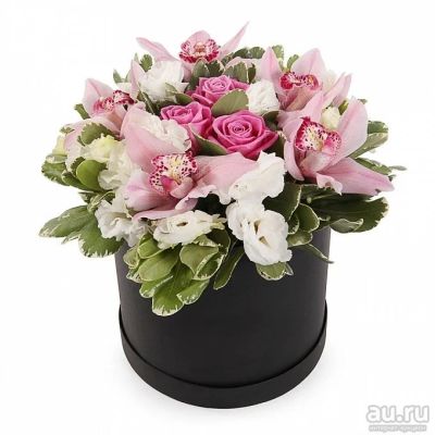 Лот: 13540595. Фото: 1. Лот №178 Букет в шляпной коробке... Свежие цветы