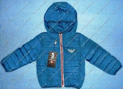 Лот: 6979960. Фото: 1. E215 детская куртка Armani (синтепон... Верхняя одежда
