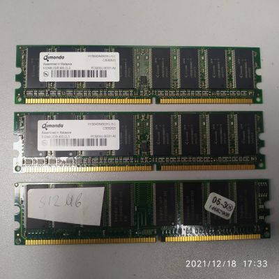 Лот: 18399466. Фото: 1. ОЗУ Qimonda DDR 512Mb 400Mhz. Оперативная память