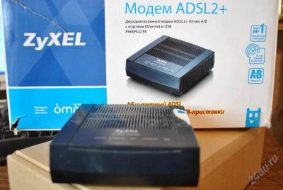 Лот: 1780079. Фото: 1. модем zyxel adsl2+ (p660ru2 ee... Проводные модемы