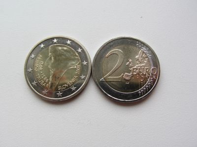 Лот: 14909970. Фото: 1. Словения 2 евро 2008 " Примож... Европа