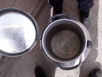 Лот: 12170130. Фото: 1. Фляга алюминиевая. 40 л. Б.у... Баки, ёмкости