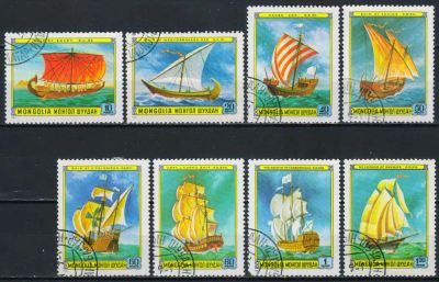 Лот: 19561112. Фото: 1. 1981. Монголия. Парусники. Полная... Марки