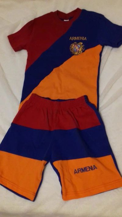 Лот: 10919225. Фото: 1. Костюм, шорты и футболка Армения... Спортивная одежда