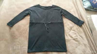 Лот: 8445501. Фото: 1. Черное платье из хлопкового трикотажа... Платья