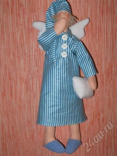 Лот: 299143. Фото: 1. Сонный ангел Сплюша TILDA. Другое (вязание, шитье)