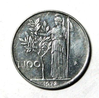 Лот: 2205145. Фото: 1. Италия. 100 лир 1972 г.(002). Европа