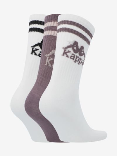Лот: 25541353. Фото: 1. Носки Kappa, 3 пары, Фиолетовый. Другое (спортивная одежда)