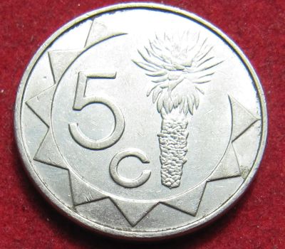 Лот: 19004068. Фото: 1. Намибия 5 центов, 2002 г. Остальные страны