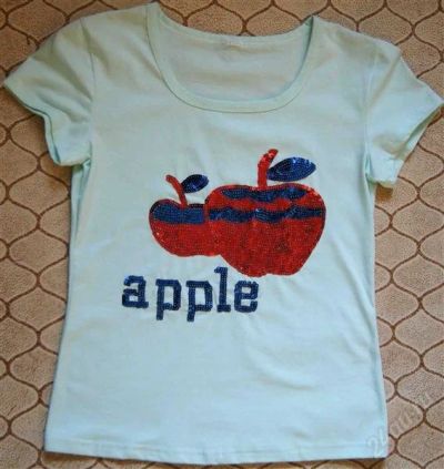 Лот: 1757571. Фото: 1. Футболка apple). Футболки, топы и майки