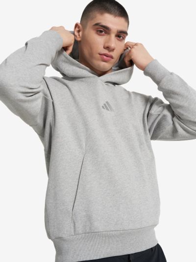 Лот: 25358307. Фото: 1. Худи мужское adidas, Серый. Другое (спортивная одежда)