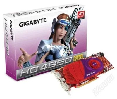 Лот: 79892. Фото: 1. PCI-E 512Mb GigaByte Radeon HD4850... Видеокарты