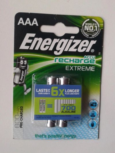 Лот: 7636975. Фото: 1. Аккумуляторы Energizer AAA-HR03... Батарейки, аккумуляторы, элементы питания