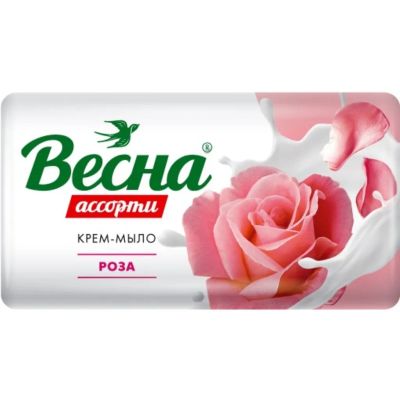 Лот: 24212946. Фото: 1. Мыло Весна, Ассорти роза, 90 г. Уход за телом