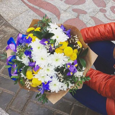 Лот: 7271868. Фото: 1. Сборный букет. Цветы на Щорса... Свежие цветы