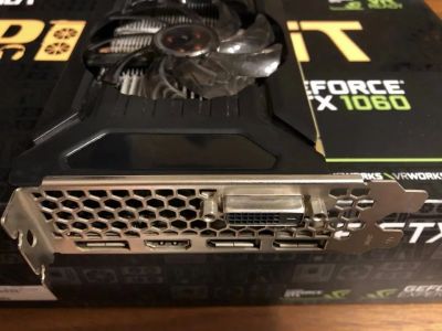 Лот: 14229354. Фото: 1. Видеокарта Palit GeForce GTX 1060... Видеокарты