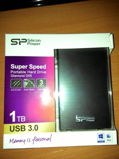 Лот: 4655757. Фото: 1. Внешний жесткий диск HDD Silicon... Внешние жесткие диски
