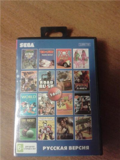 Лот: 7947787. Фото: 1. sega многоигровка 16в1. Игры для консолей