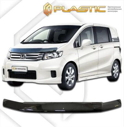 Лот: 13002379. Фото: 1. Дефлектор капота HONDA FREED SPIKE... Детали тюнинга