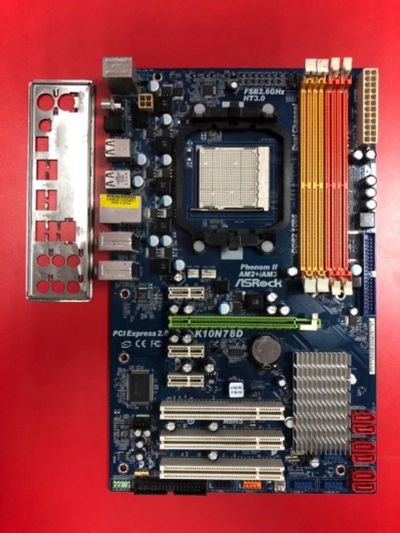 Лот: 13056771. Фото: 1. Материнская плата ASRock K10N78D... Материнские платы
