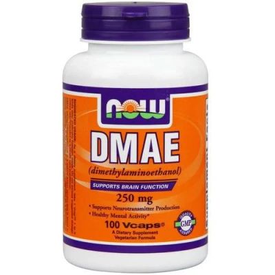 Лот: 10749336. Фото: 1. Ноотропик DMAE от Now Foods 250мг... Спортивное питание, витамины