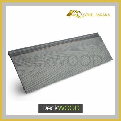 Лот: 17535156. Фото: 1. Сайдинг из ДПК DeckWOOD Серый... Фасадные материалы, сайдинг