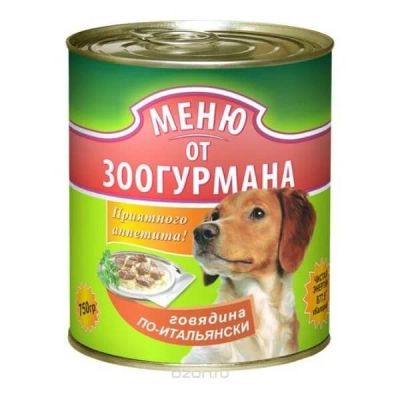 Лот: 14087257. Фото: 1. Меню от Зоогурмана Говядина по-итальянски... Корма