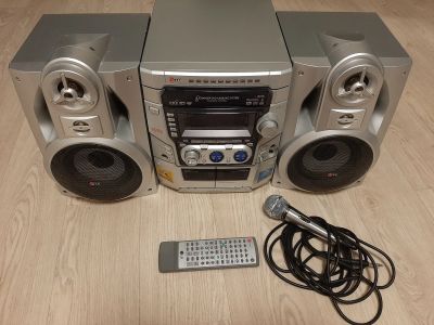 Лот: 20276001. Фото: 1. Музыкальный центр LG с караоке... Музыкальные центры, магнитолы