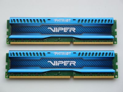 Лот: 12462175. Фото: 1. 8Gb (2 x 4Gb) Patriot Viper PC3-12800... Оперативная память