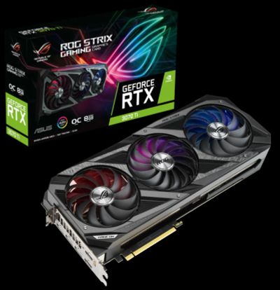 Лот: 18618231. Фото: 1. ASUS ROG Strix GeForce RTX 3070... Видеокарты