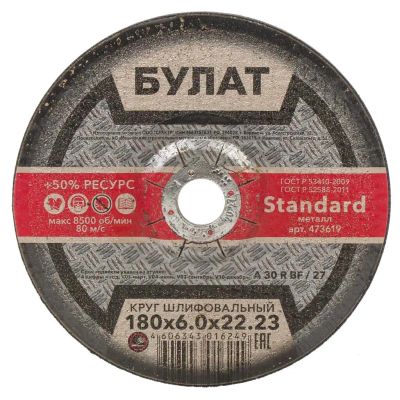Лот: 24086075. Фото: 1. Круг шлифовальный Булат, BF, диаметр... Расходные материалы, сменные насадки